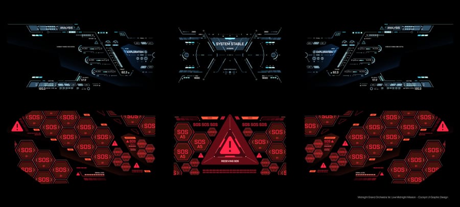 Cockpit UI design for Midnight Mission