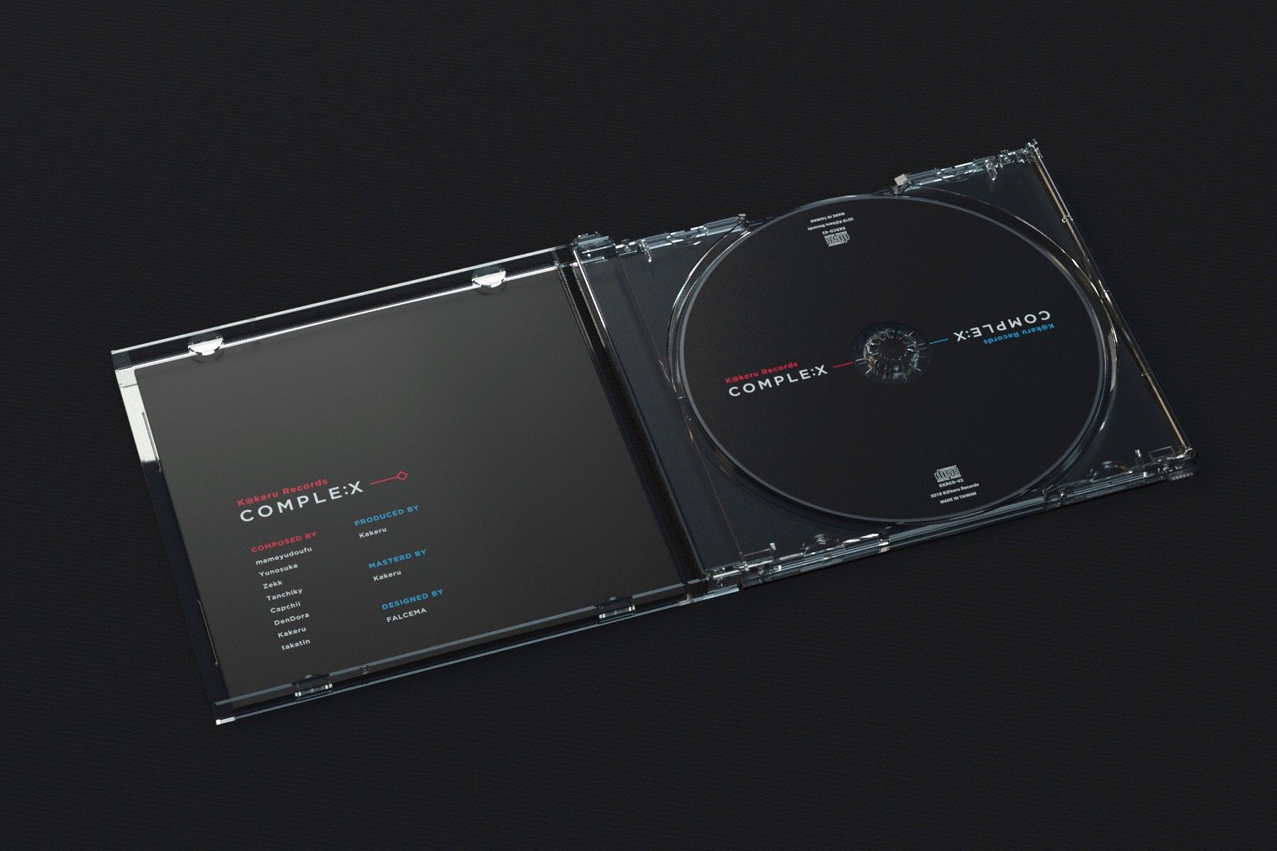 COMPLE:X CD アルバム ケースを開いた中身