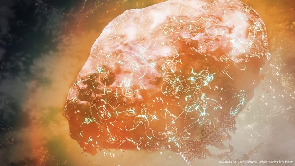 Comet and S-pattern graphics in The Orbital Children