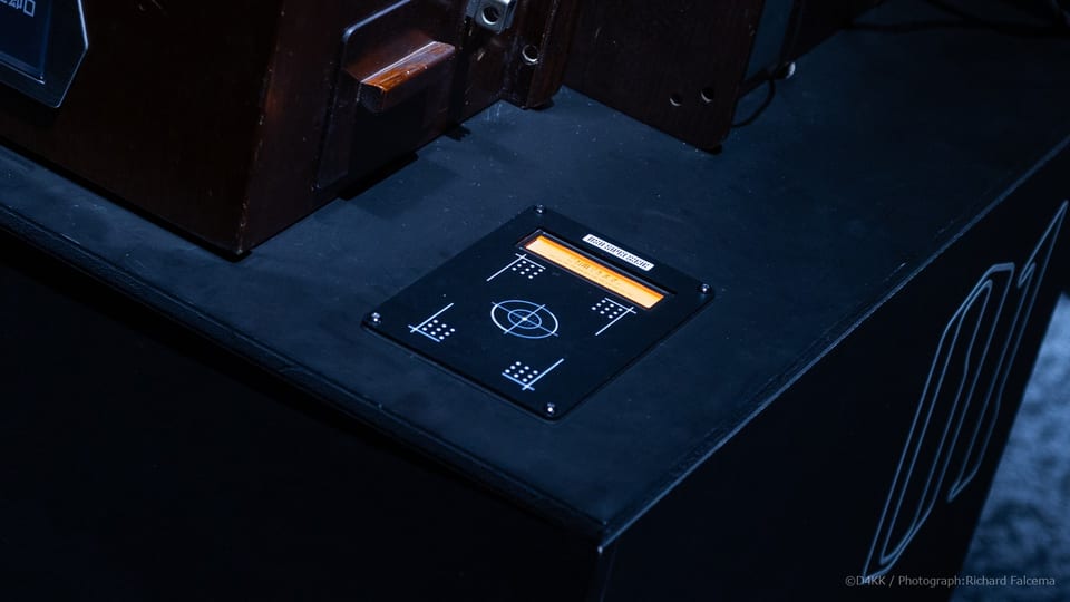 Custom NFC card reader and display developed for the interactive telephone installation