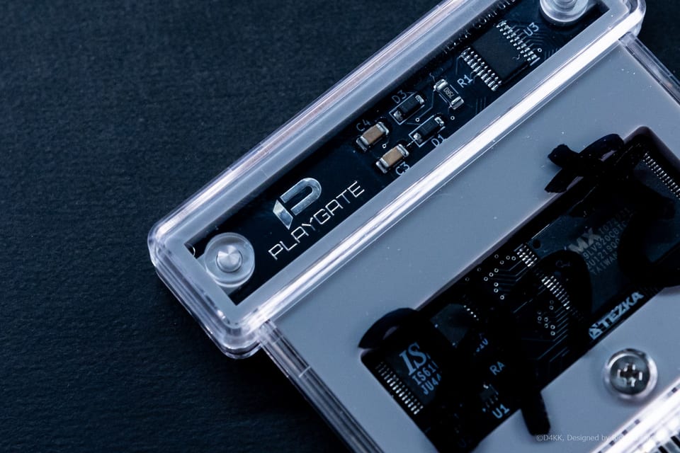 Close-up shot of the Hito no Game Cassette