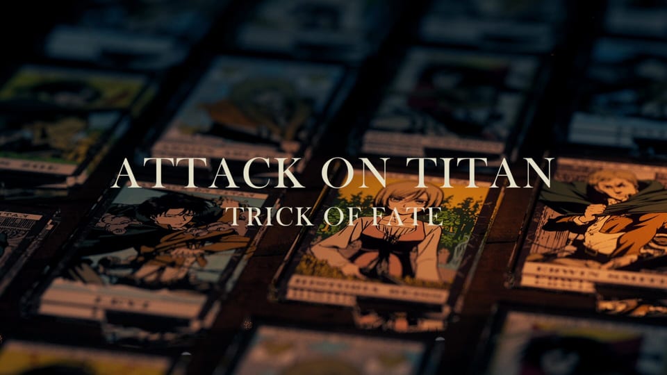 Title shot from the Attack on Titan “TRICK OF FATE” promotional film